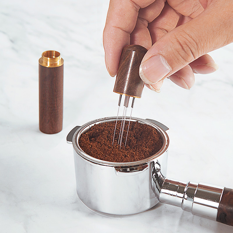 Coffee Tamper Leveler - Kahve Sabotaj Paslanmaz Çelik İğneler Espresso