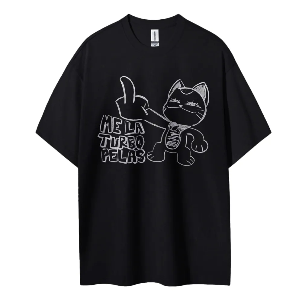 Coffee Tea Or Me - Dandadan T-Shirt Anime Kedi Orta Parmak