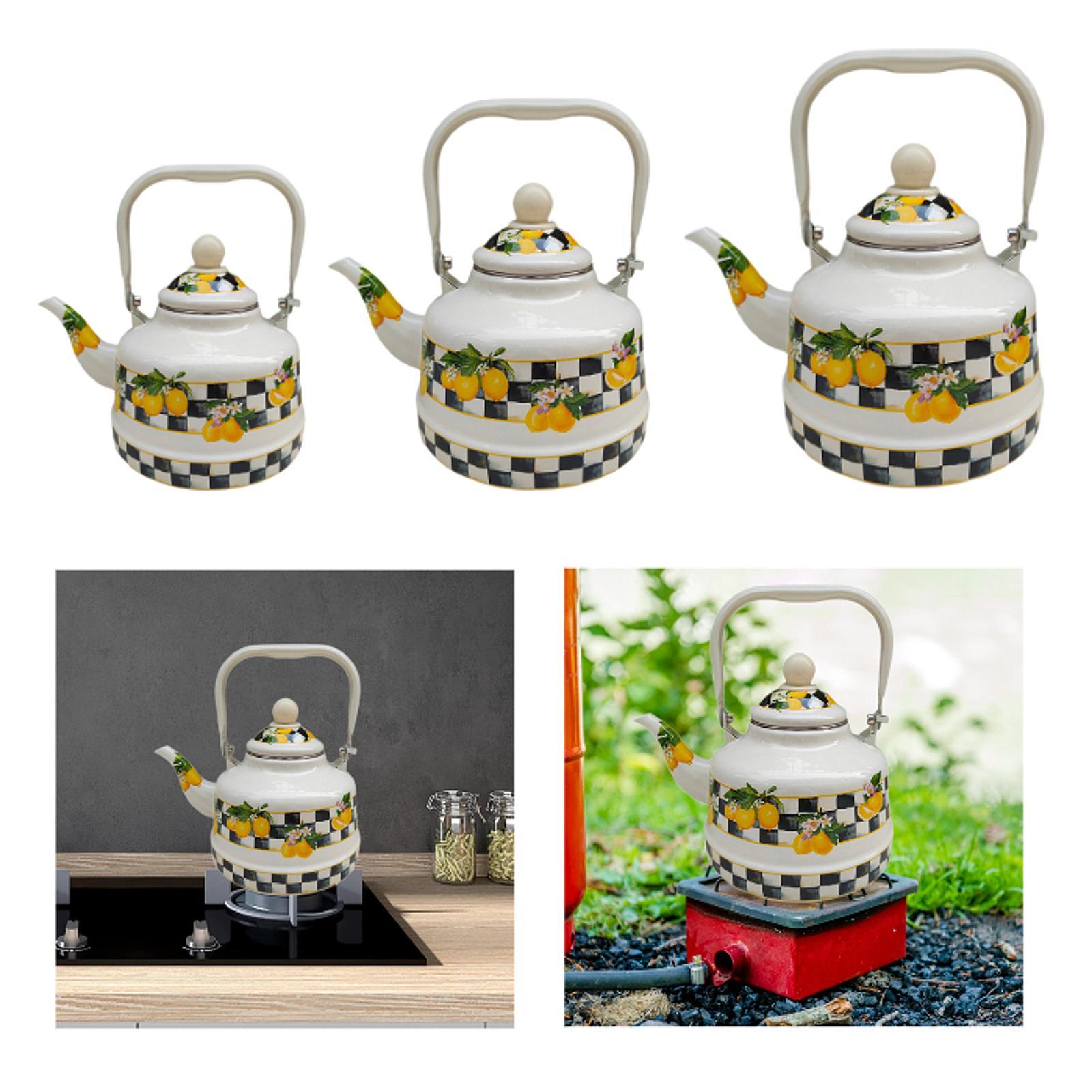 Lemon Tea Coffee - Benzersiz Emaye Çaydanlık İçecek Sürahisi Çok