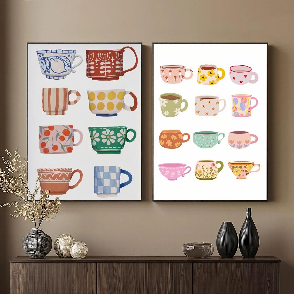Wallpaper Coffee And Tea - Fransız Çay Fincanı HD Duvar Sanatı