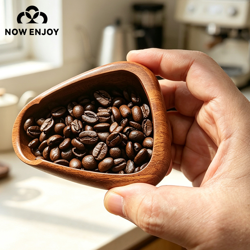 Coffee Tea Leaf And Bean - ŞİMDİ 2026 Ahşap Kahve Çekirdeği Kasesi,