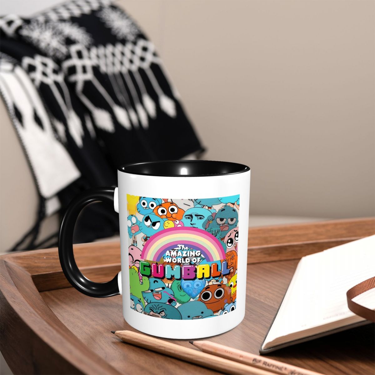 Coffee Tea World - Gumball'un İnanılmaz Dünyası Kupa Komik Seramik
