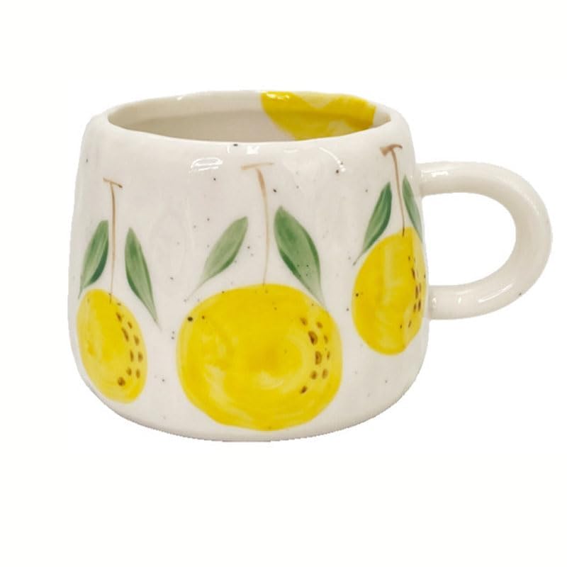 Lemon Tea Coffee - 12oz Yazlık Sevimli Seramik Kupa, El
