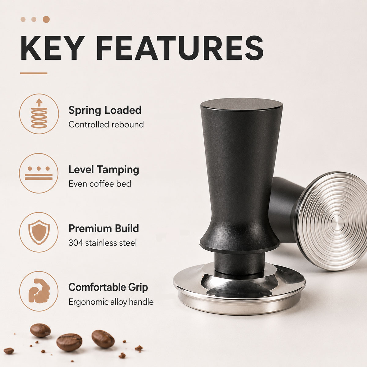 1 adet 51/53/58 mm Kahve Tampe - Coffee Tamper Leveler incelemesi ve fiyatı