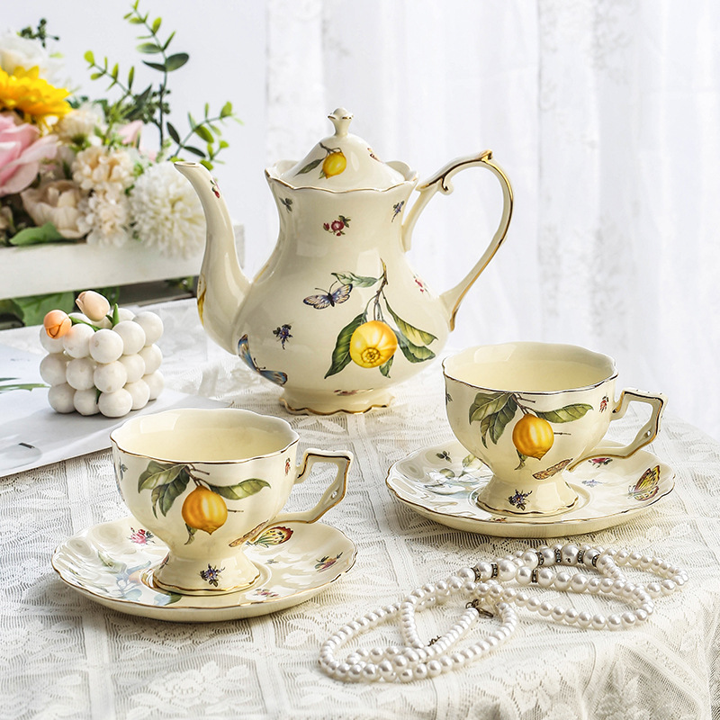 Avrupa Kırsal Tarzı Çay Seti,  - Lemon Tea Coffee incelemesi ve fiyatı