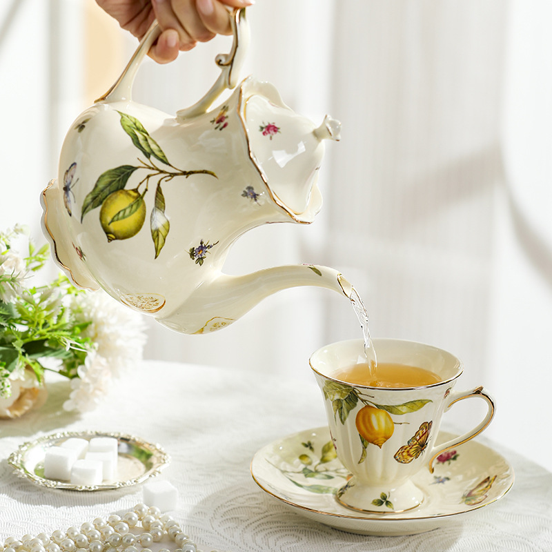Avrupa Kırsal Tarzı Çay Seti,  - Lemon Tea Coffee incelemesi ve fiyatı