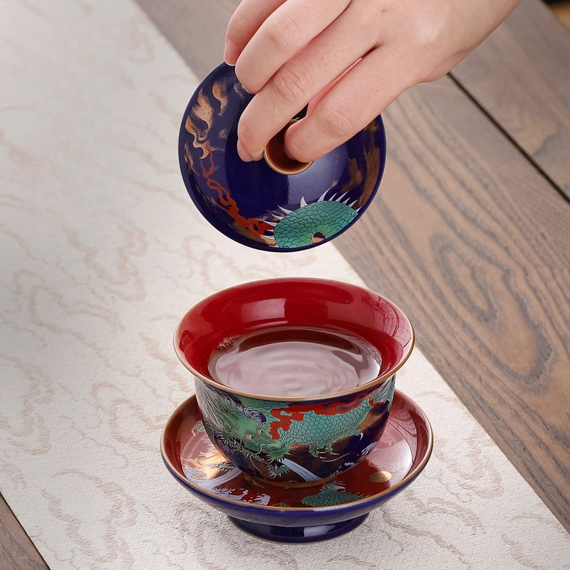 Yaratıcı Retro Seramik Gaiwan  - Coffee Tea Set Up incelemesi ve fiyatı