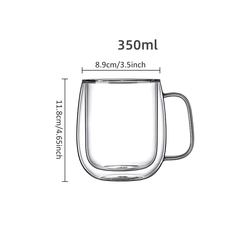 350ML Çift Duvarlı Saplı Cam B - Lemon Tea Coffee incelemesi ve fiyatı