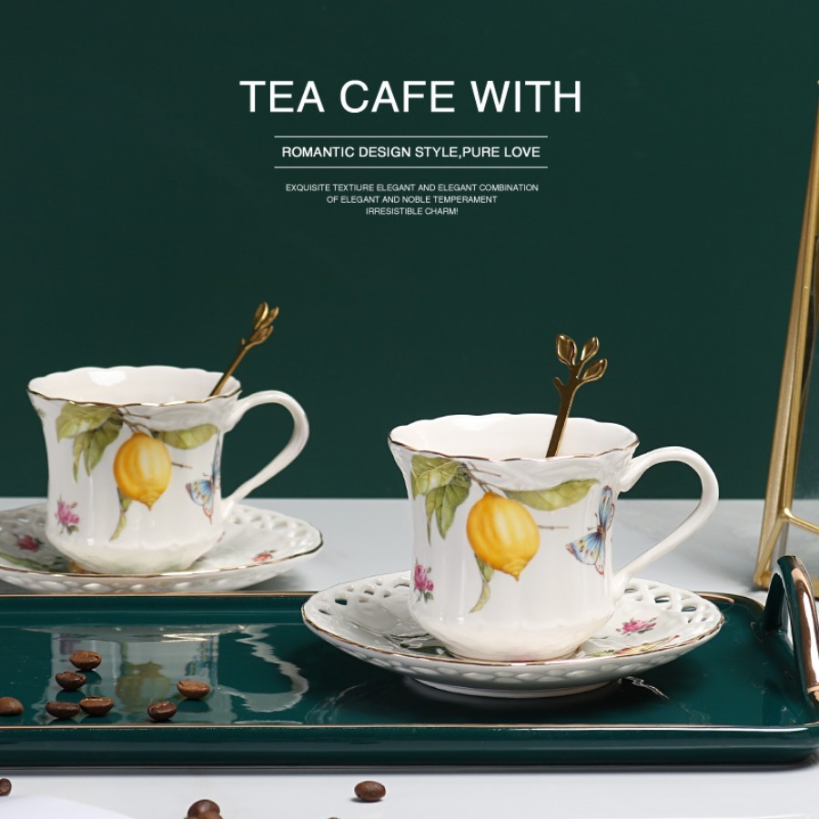 Avrupa Tarzı Çay Fincan Takımı - Lemon Tea Coffee incelemesi ve fiyatı