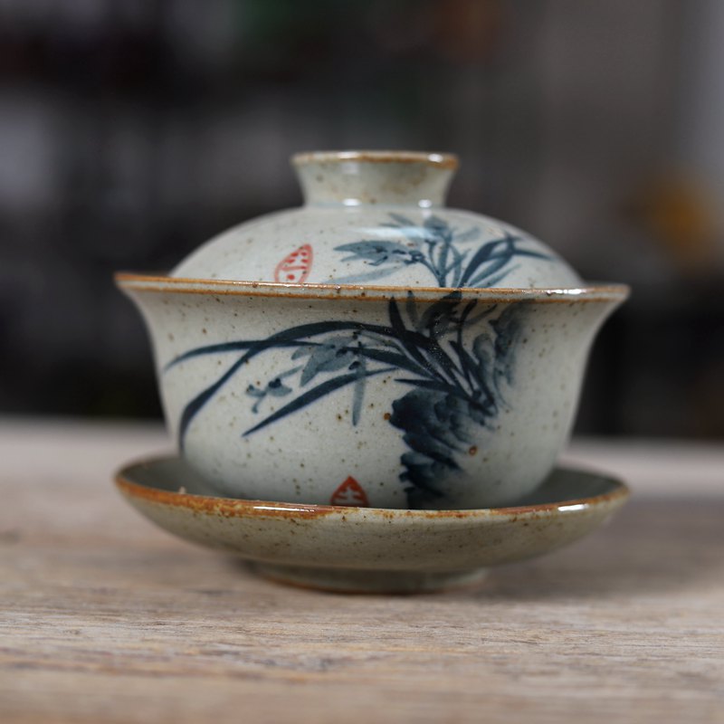 Handpainted Çin Sancai Gaiwan  - Coffee Tea Set Up incelemesi ve fiyatı