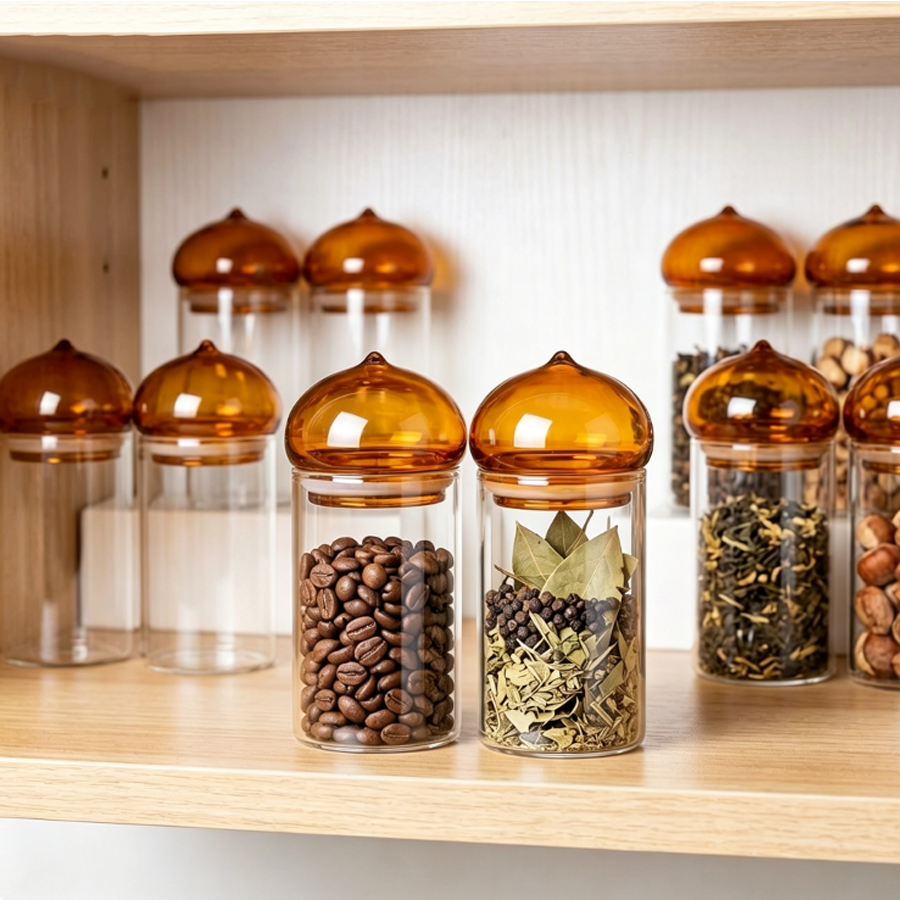 Kehribar Kapaklı Cam Saklama K - Coffee Tea Leaf And Bean incelemesi ve fiyatı